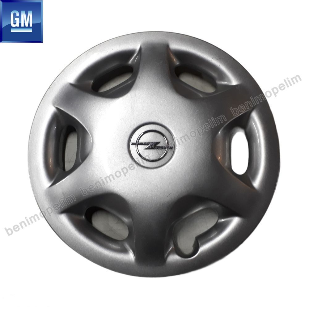 Opel Vectra B Wheel Cover Emblem Grey (BP) GM Genuine (1 Piece Price) 1006837 - 90539158