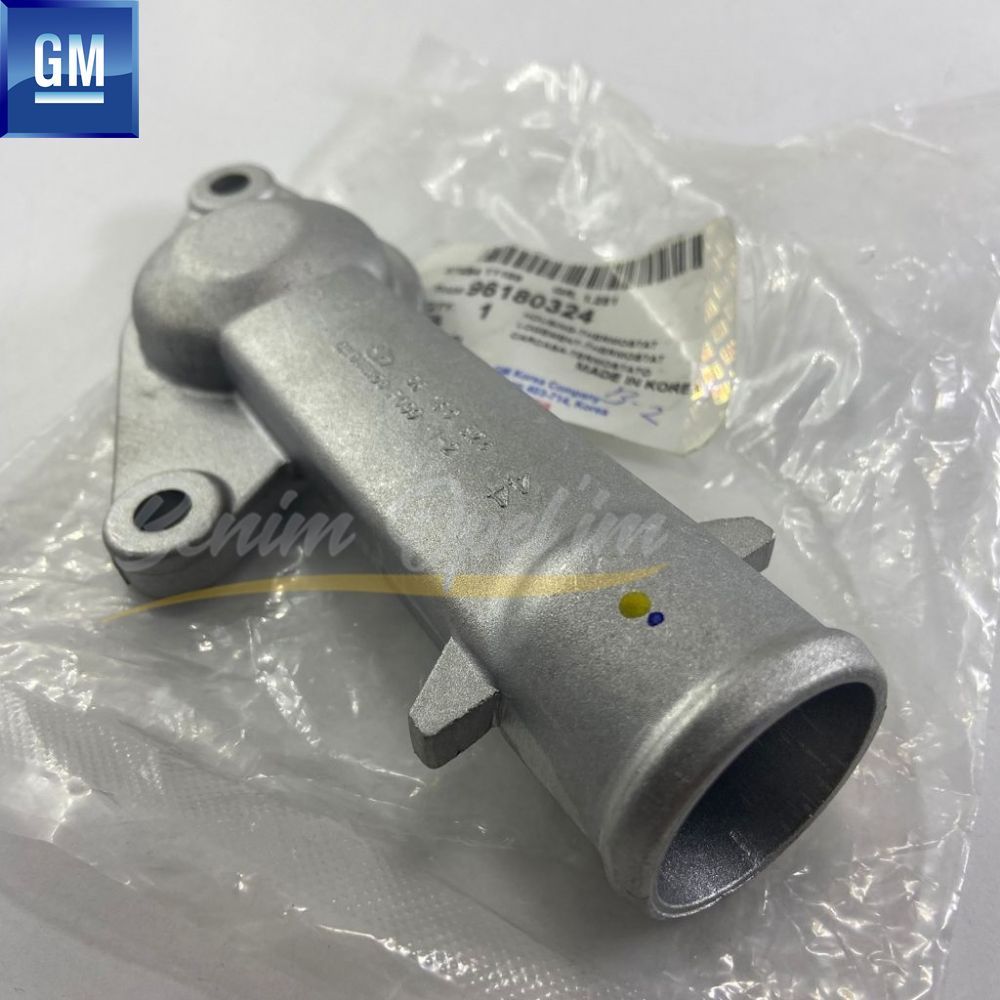 Product Code : 96180324 - Thermostat Housing 1.4 8V Chevrolet Aveo T200/T250/T255, Kalos, Rezzo U100 GM Genuine 96180324