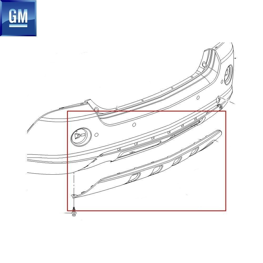 Product Code : 96660241 - Opel Antara Rear Bumper Cover GM Original 96660241 - 4808907