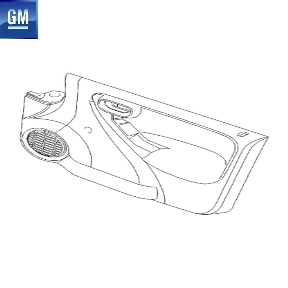 Product Code : 7234764 - Opel Corsa C Right Front Door Trim (XXQB) GM Genuine 7234764 - 13123787