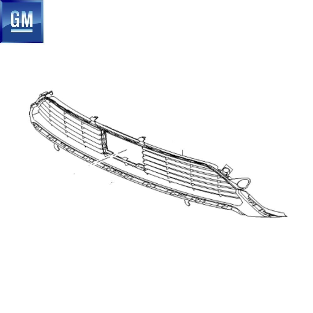 Opel Grandland X Front Grille Bumper Lower Grille Original 95525654 - YP00082180