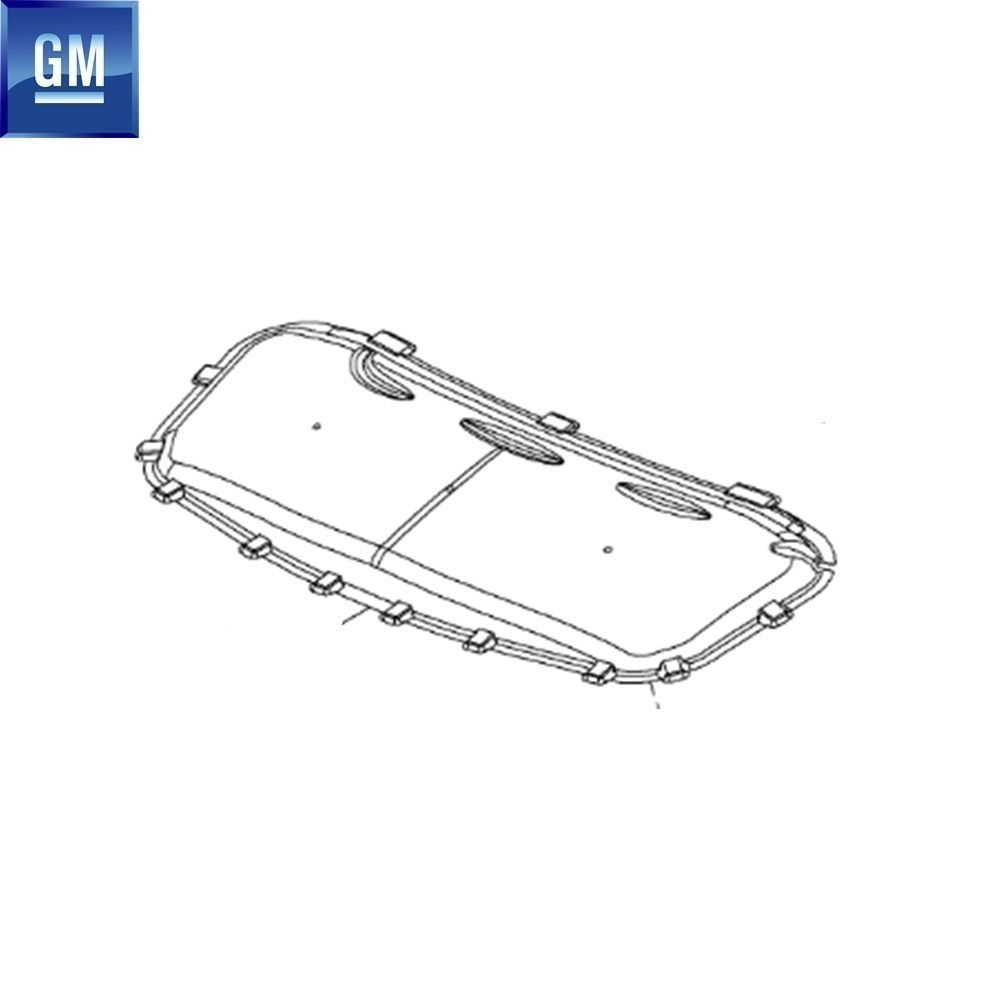 Opel Corsa E Front Engine Bonnet Insulation Aluminium Foil (Insulator) GM Original 13427588 - 1162025