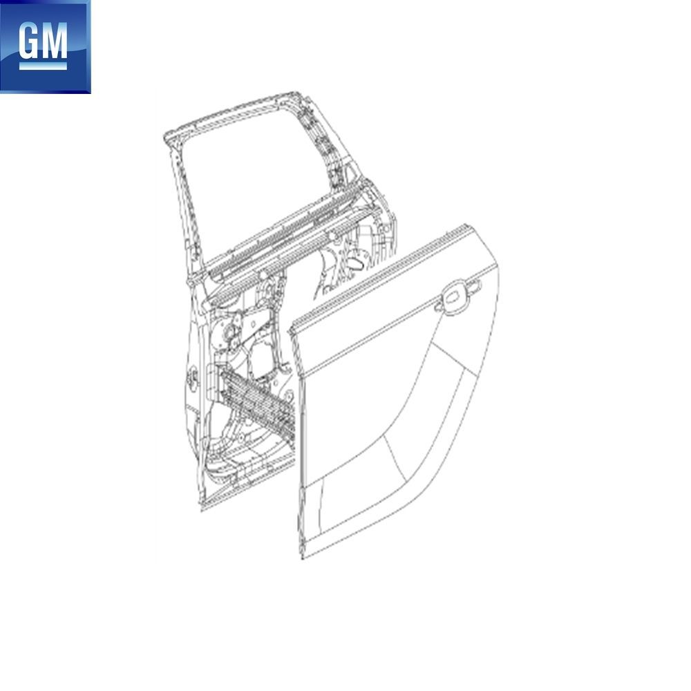 Product Code : 13285610 - Opel Astra J Left Rear Door complete GM Original 13285610 - 124109