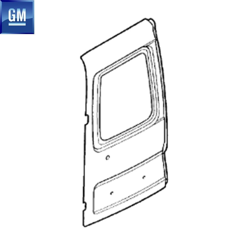 Product Code : 9199779 - Opel Combo C Left Rear Door Exterior Sheet Metal Panel GM Original 128634 - 9199779