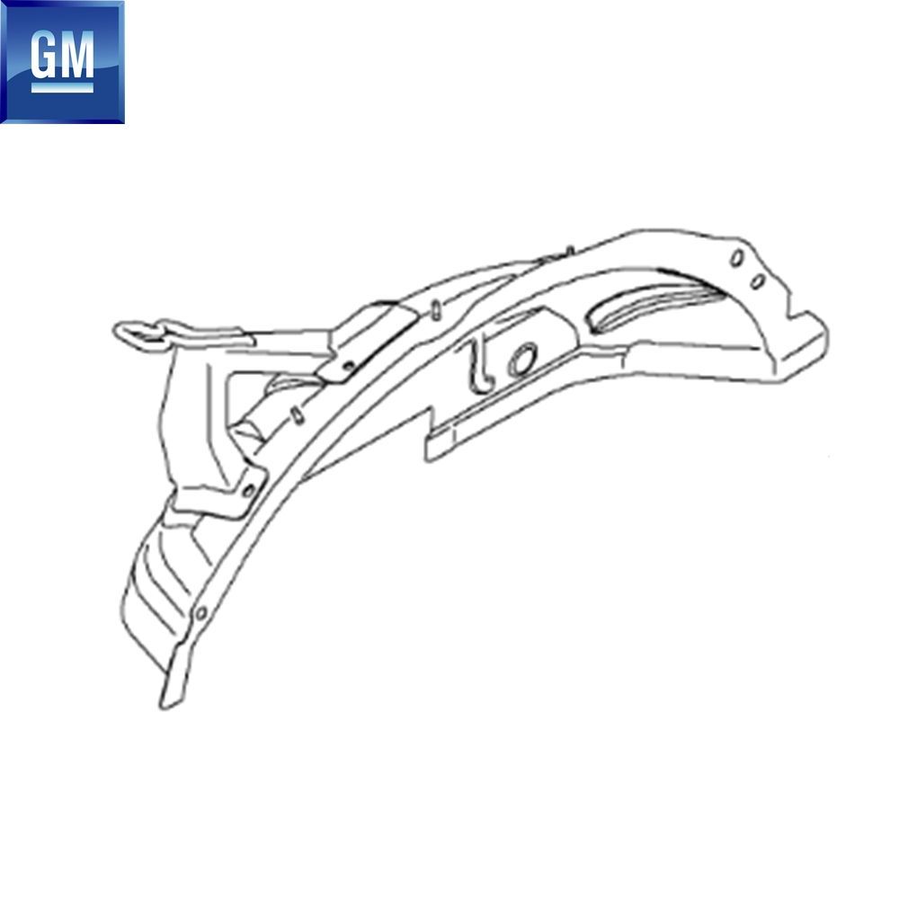 Product Code : 1121037 - Opel Astra H Rear Wheel Podia Sheet Left GM Original 1121037 - 6121793