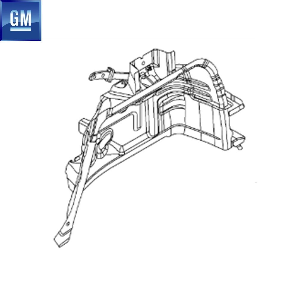 Opel Corsa D, Corsa E Sheet Metal right Rear Wheel Slot GM Genuine 1121358 - 93189087