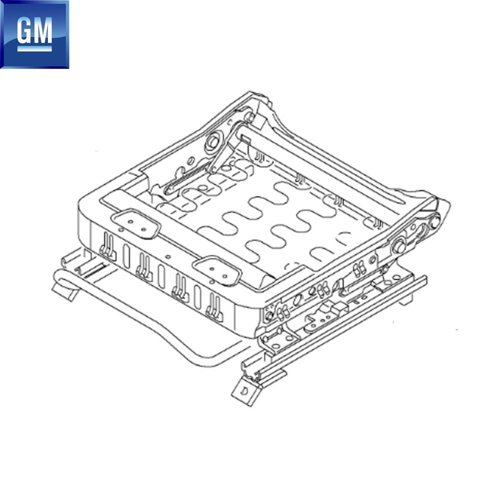 Product Code : 5167290 - Opel Corsa C Left Front Seat Adjuster Lower Rail Mechanism GM Original 5167290 - 9180667