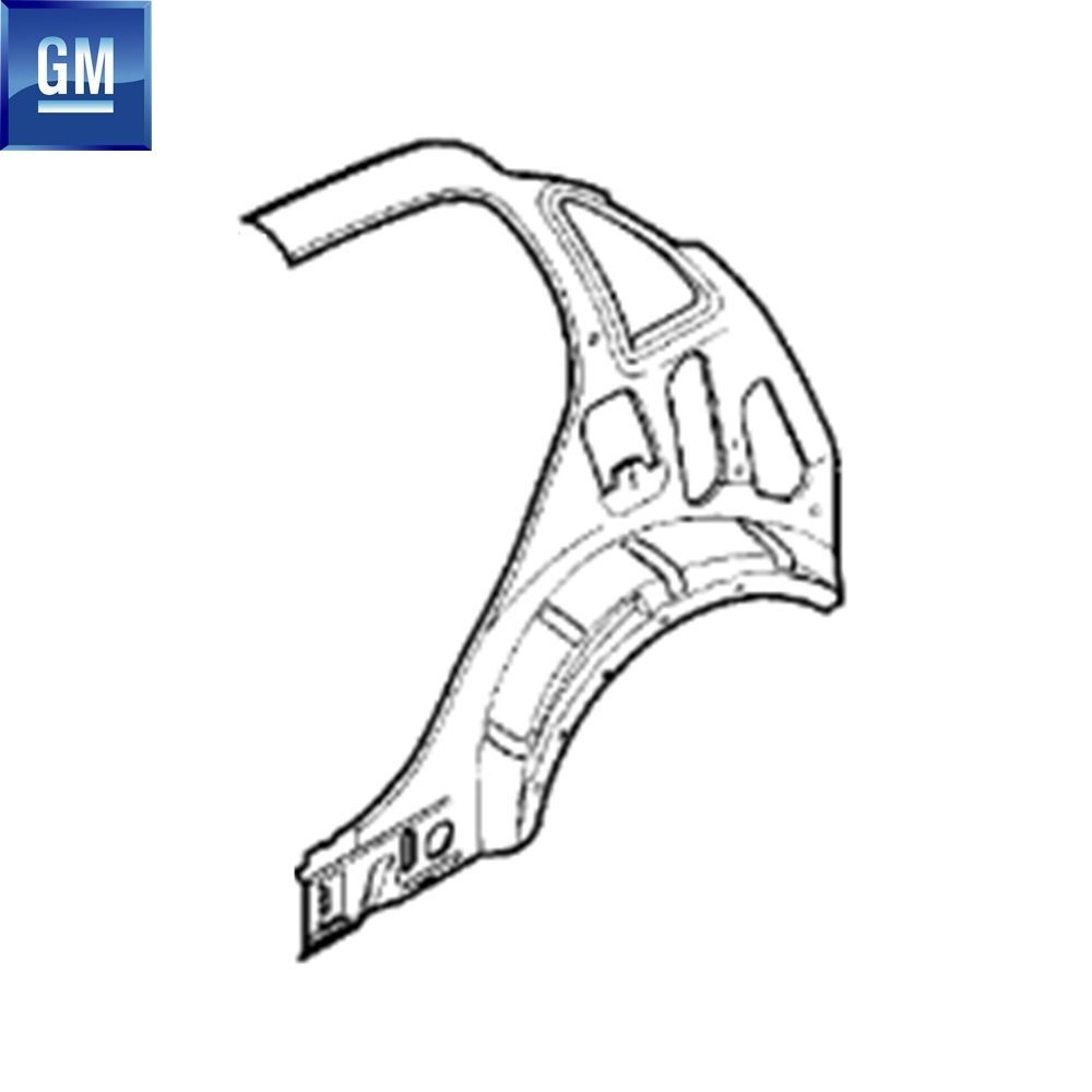 Product Code : 5181525 - Opel Corsa C Left Rear Fender Inner Sheet GM Original 5181525 - 13140729