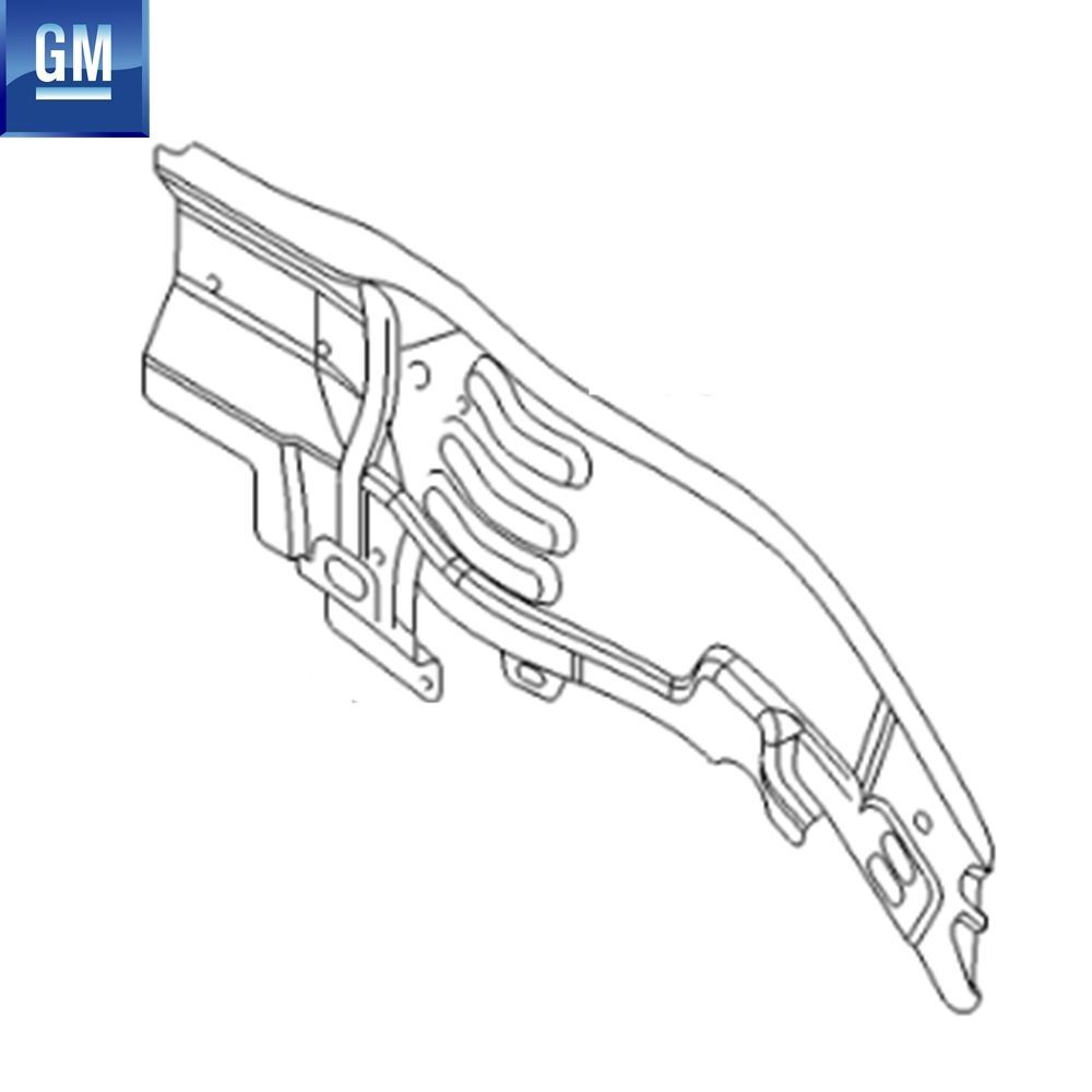 Product Code : 5212466 - Opel Vectra C Front Chassis Cover Sheet Metal Panel GM Genuine 5212466 - 13128290