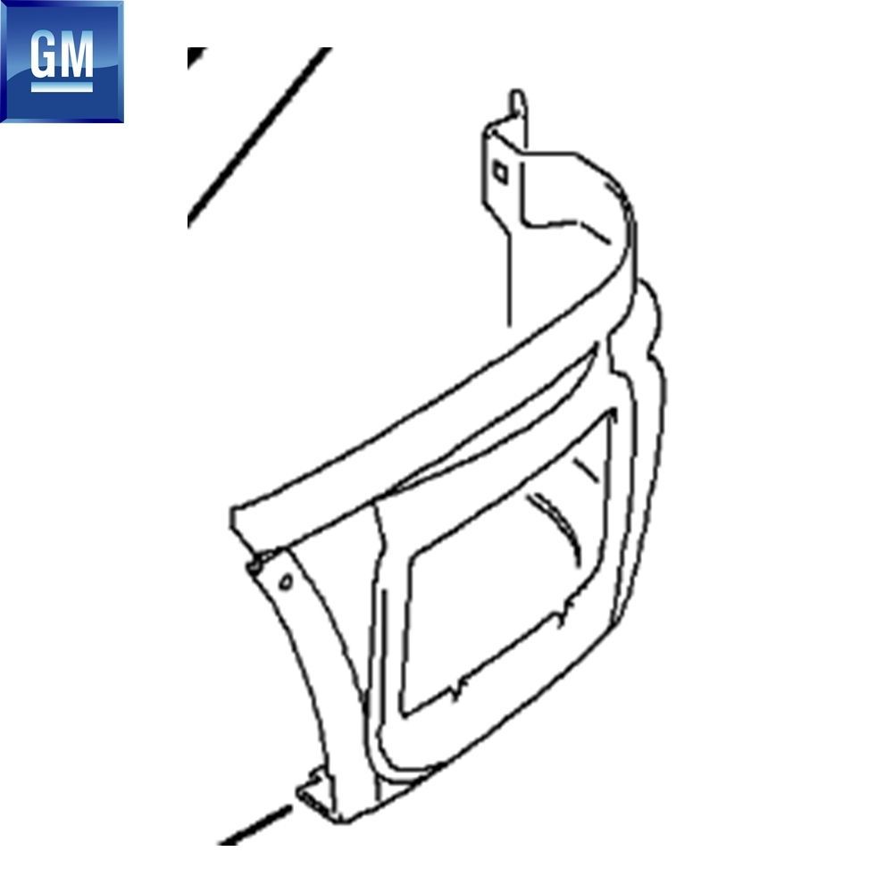 Opel Astra G, Zafira A Left Rear Outer Edge Extension GM Genuine 183532 - 93170157