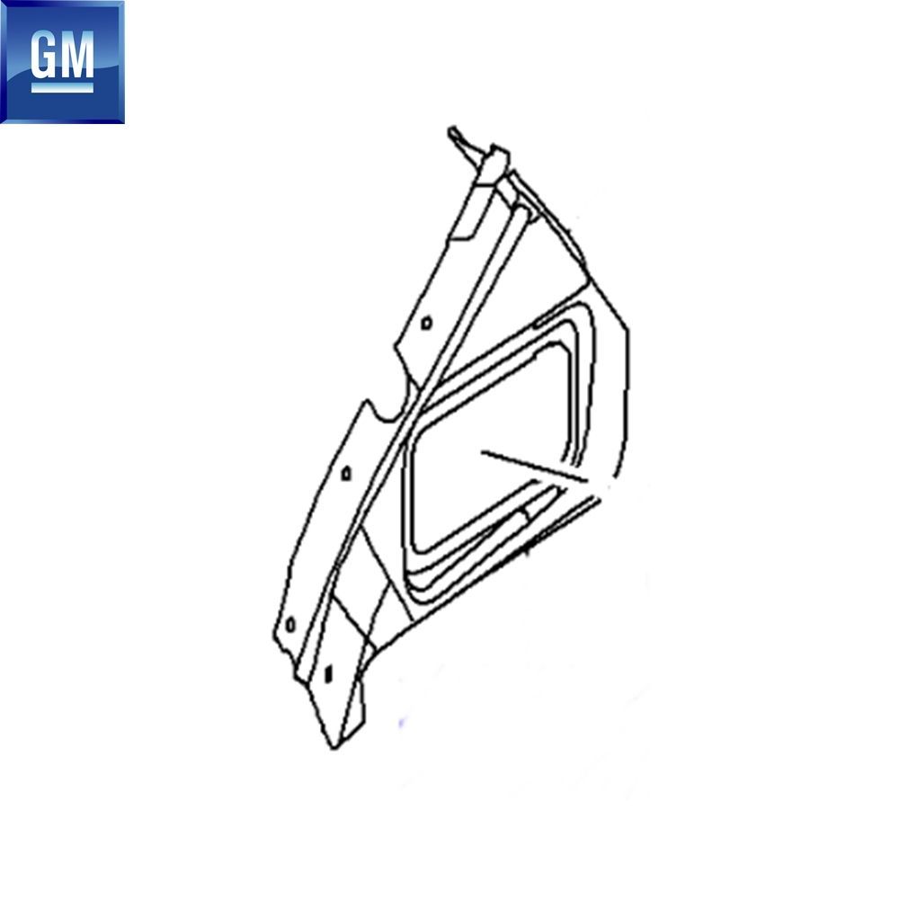 Opel Insignia A Right Rear Lower Lower Edge Extension GM Genuine 181328 - 13280278