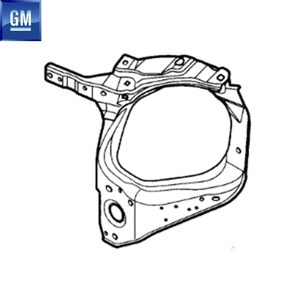 Product Code : 1218907 - Opel Meriva A Left Front Headlamp Sheet GM Original 1218907 - 93174331