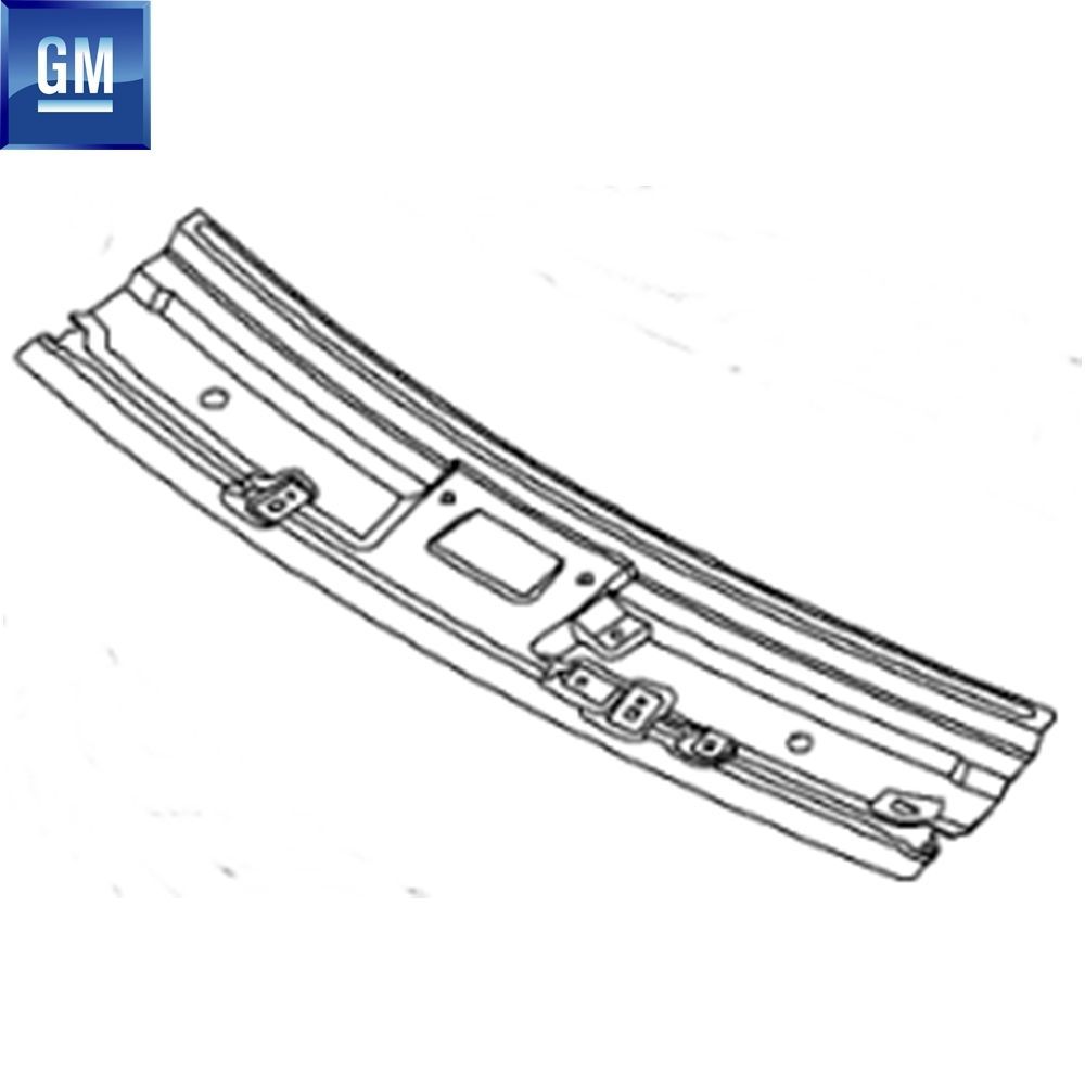 Opel Corsa D, Corsa E Front Roof Reinforcement Sheet GM Genuine 188032 - 93189161