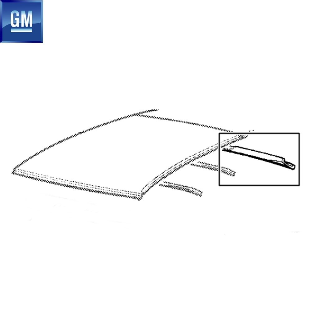 Opel Astra G, Zafira A Roof Rear Rail GM Genuine 187173 - 90387211