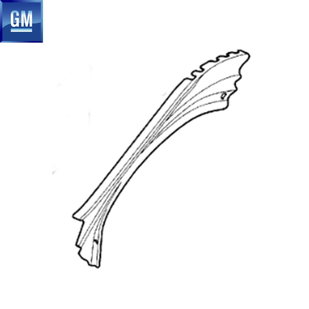 Product Code : 120452 - Opel Corsa C Right Front Pillar Inner Reinforcement Sheet GM Original 120452 - 9199495