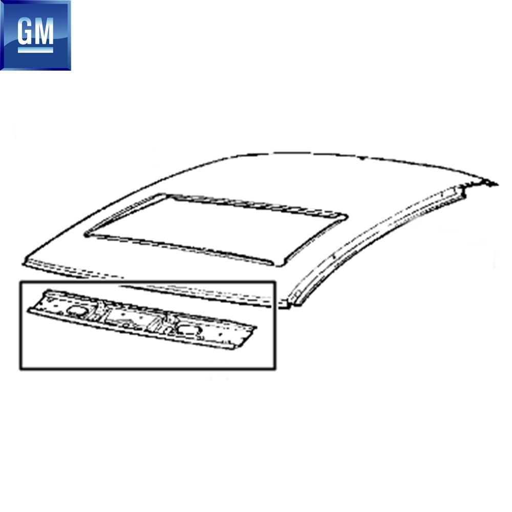 Opel Vectra B Front Roof Rail GM Genuine 90463455 - 187214