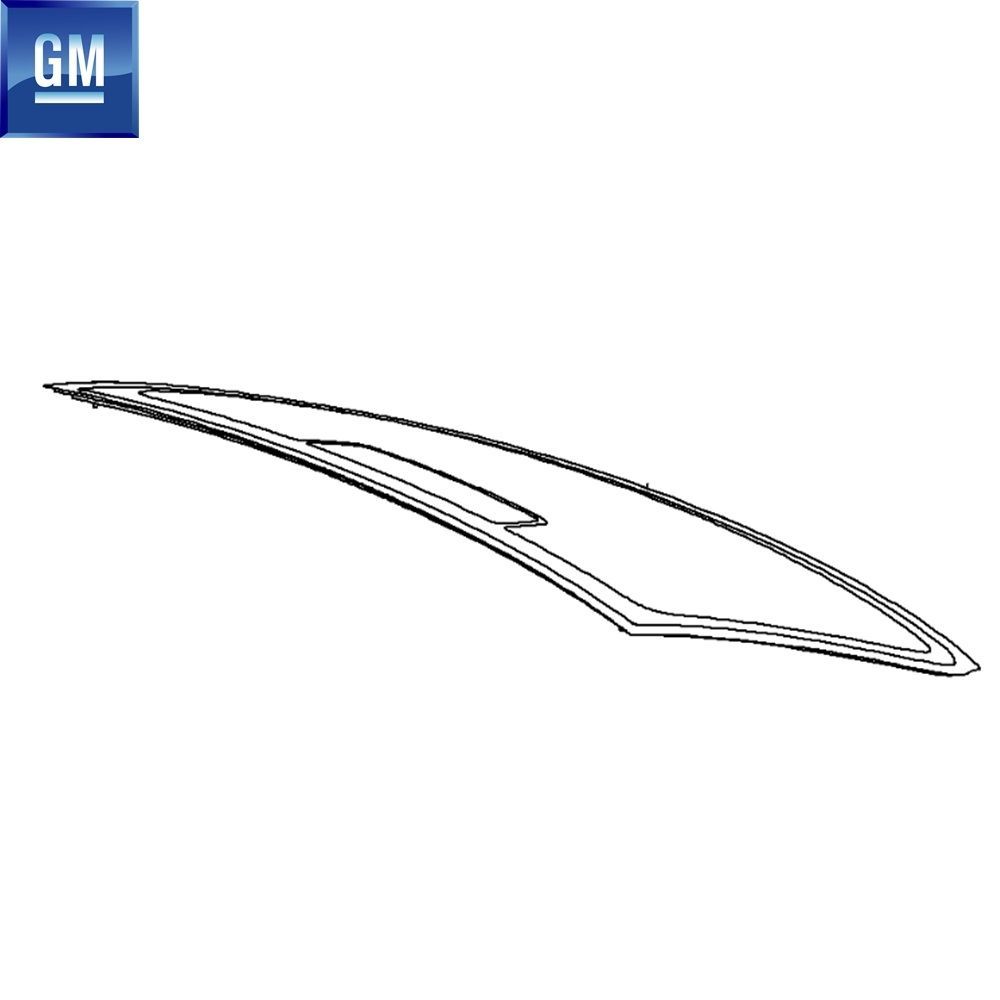 Opel Astra J Sedan NB Rear Trunk Window 2014 After GM Genuine 5161125 - 13420363