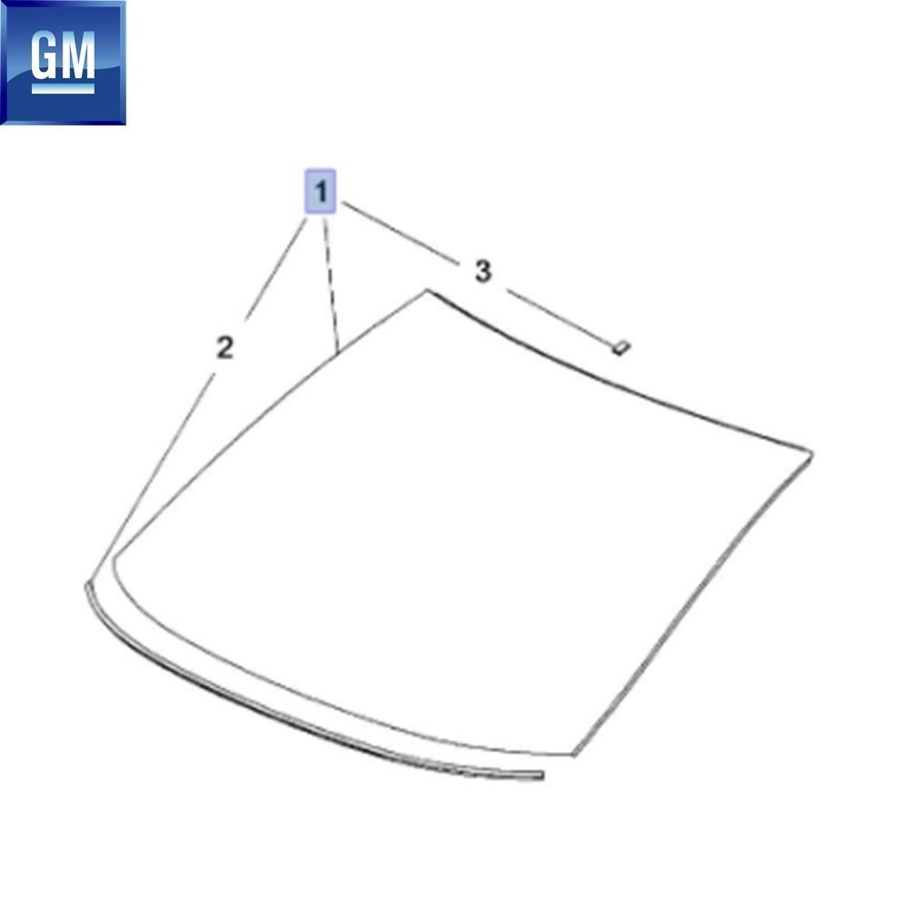 Opel Corsa E Windscreen Unheated GM Genuine 5161720 - 13434029