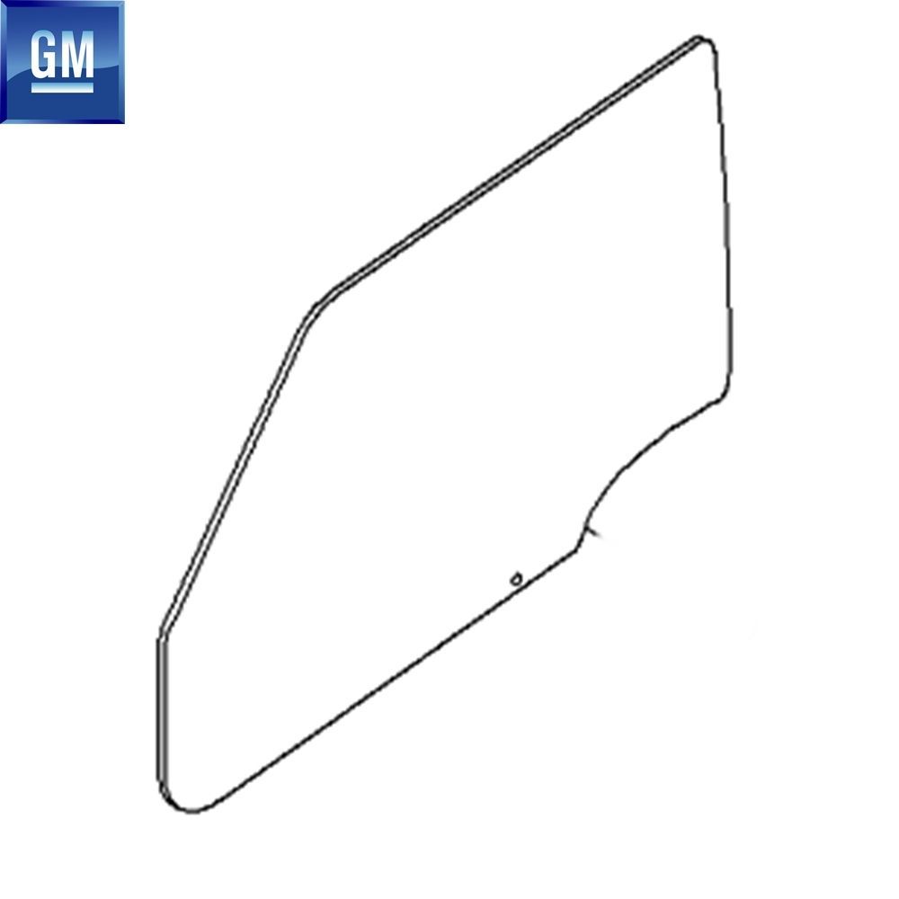 Opel Combo D Left Front Door Glass GM Original 95513111 - 5161243