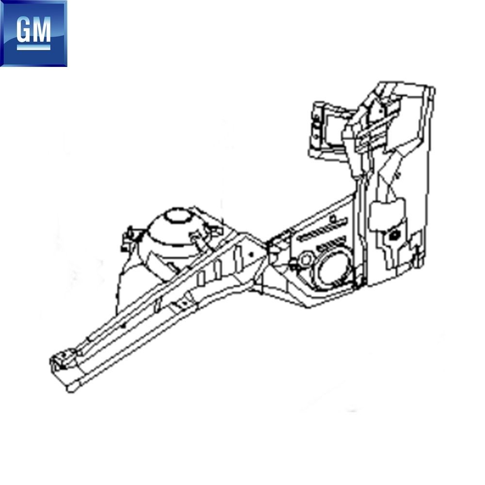 Chevrolet Lacetti J200 Right Front Wheel Seat GM Genuine 96547085