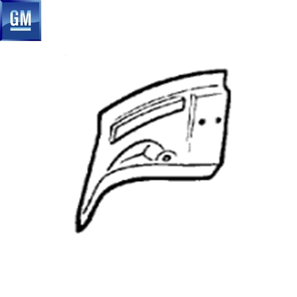 Product Code : 212478 - Opel Astra G Left Rear Welcome Sheet GM Genuine 212478 - 90520433