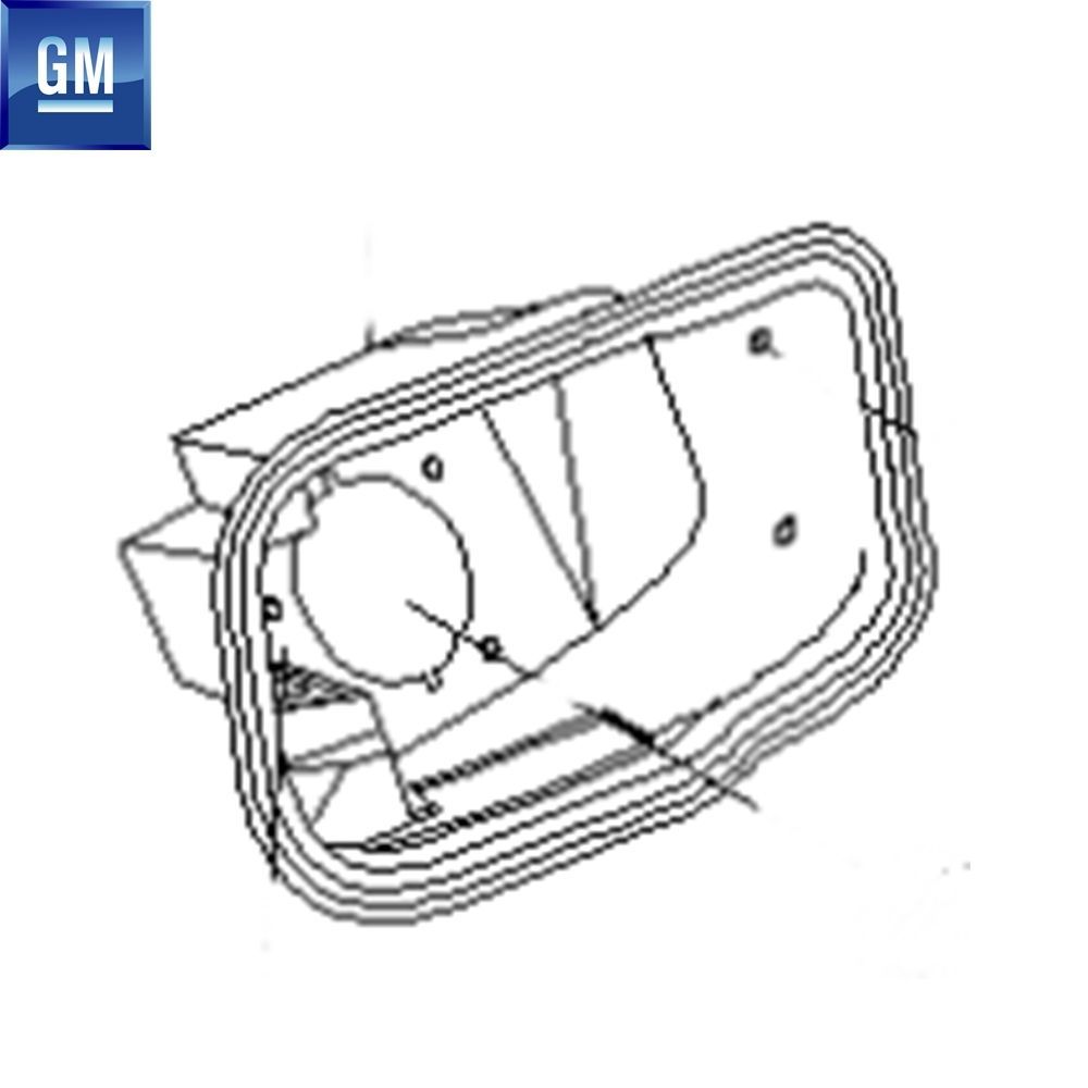 Product Code : 96407476 - Chevrolet Kalos T200 Hatch Back Fuel Tank Cover Inner Sheet GM Genuine 96407476