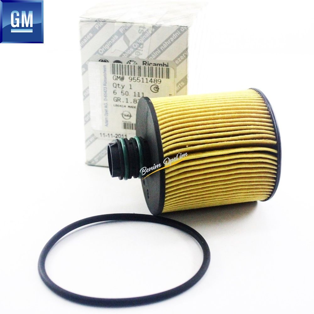 Product Code : 95511489 - Opel Combo D Oil Filter 1.6 Start Stop Engine GM Original 95511489 - 650111