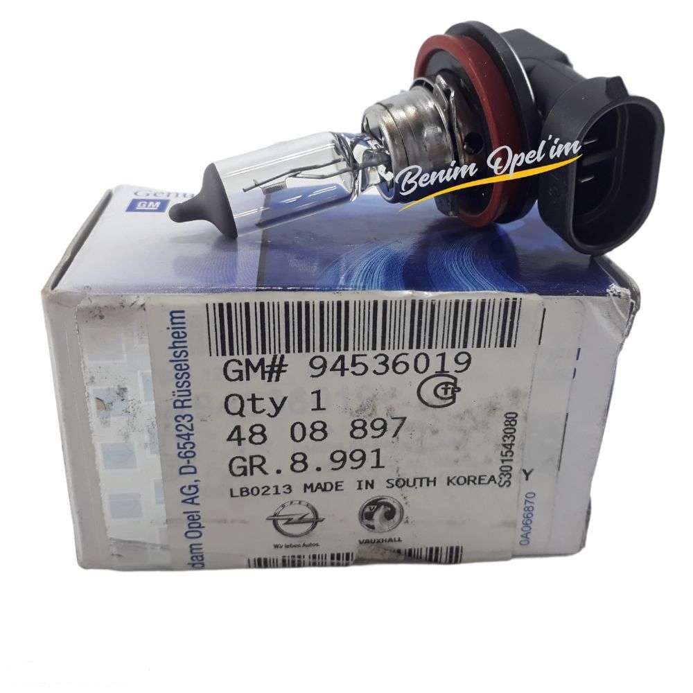 Product Code : 4808897 - Fog Bulb H8 Chevrolet Captiva, Cruze, Opel Antara GM Genuine 4808897 - 94536019 - 94536019