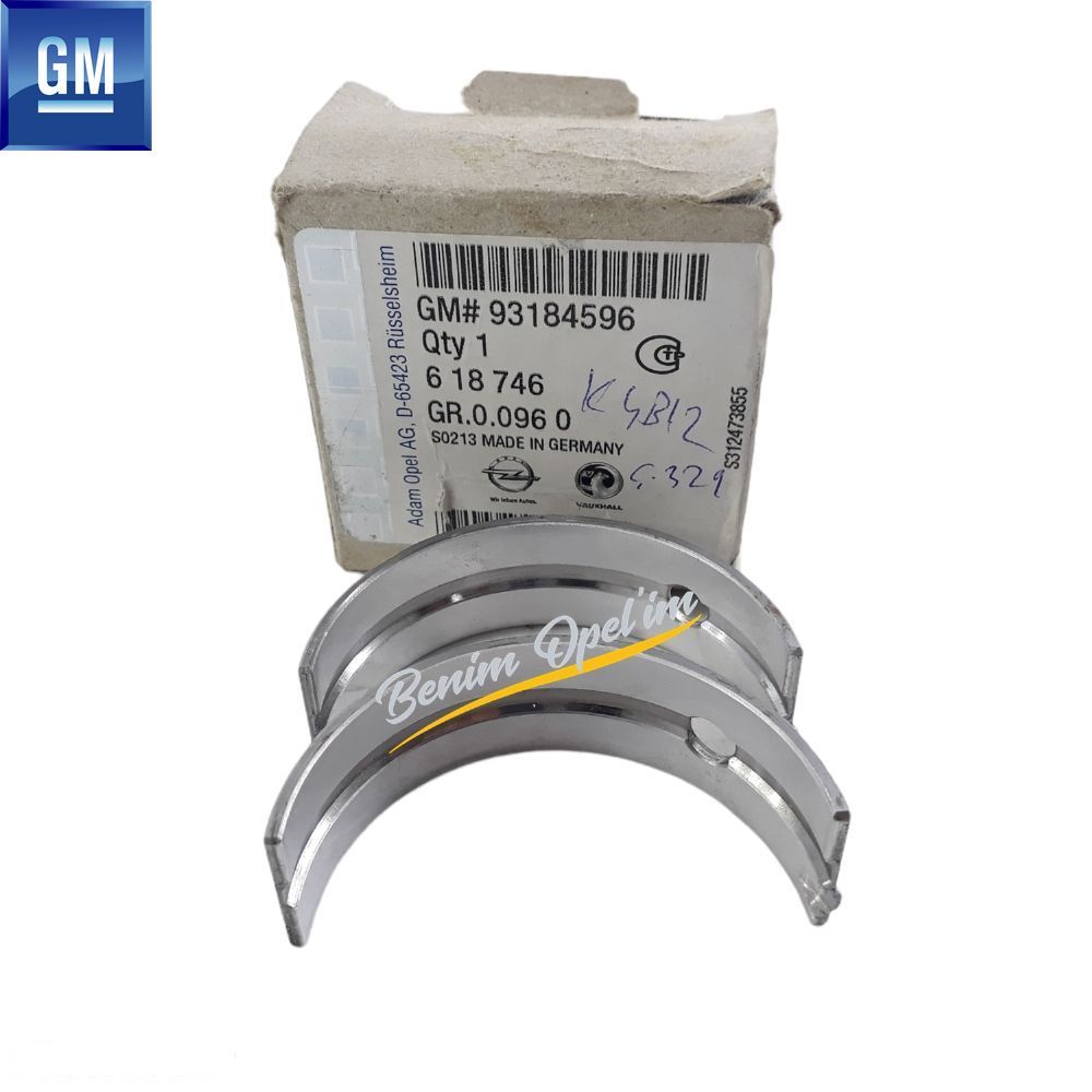 Opel Chevrolet Main Bearing Z16XEP GM Genuine 618746 - 93184596