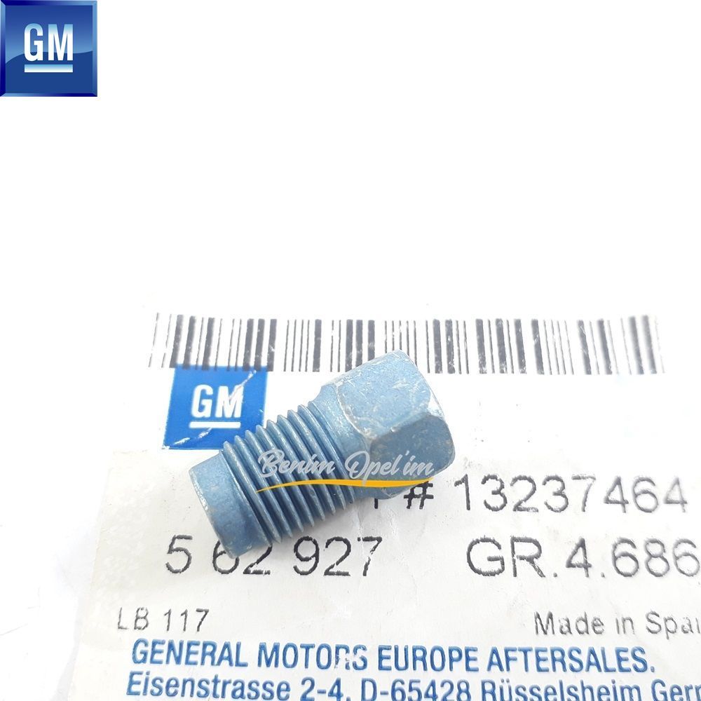 Product Code : 562927 - Front Brake Pipe Screw Opel Astra H, Corsa D, Corsa E, Meriva B, Zafira B GM Genuine 562927 - 13237464