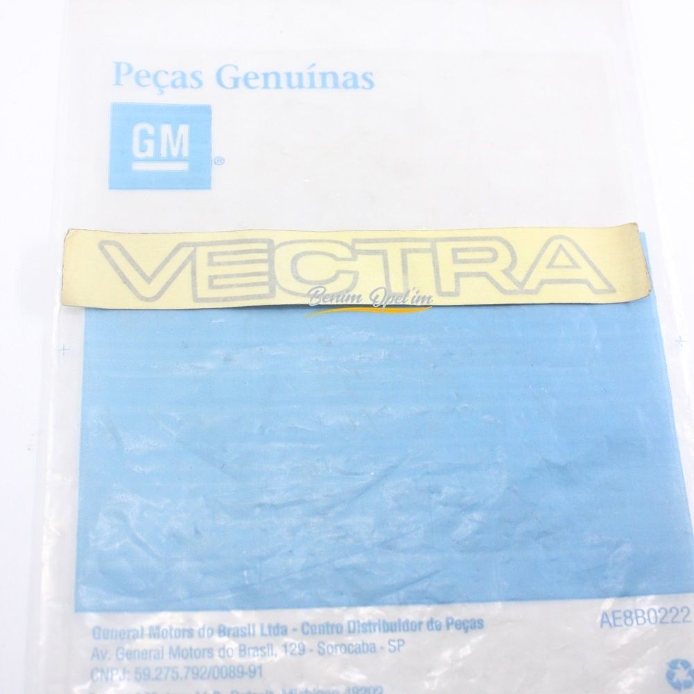 Product Code : 90477063 - Opel Vectra A GT Rear Boot Vectra Lettering Grey (Decal Sticker) GM Original 90477063 - 1719965