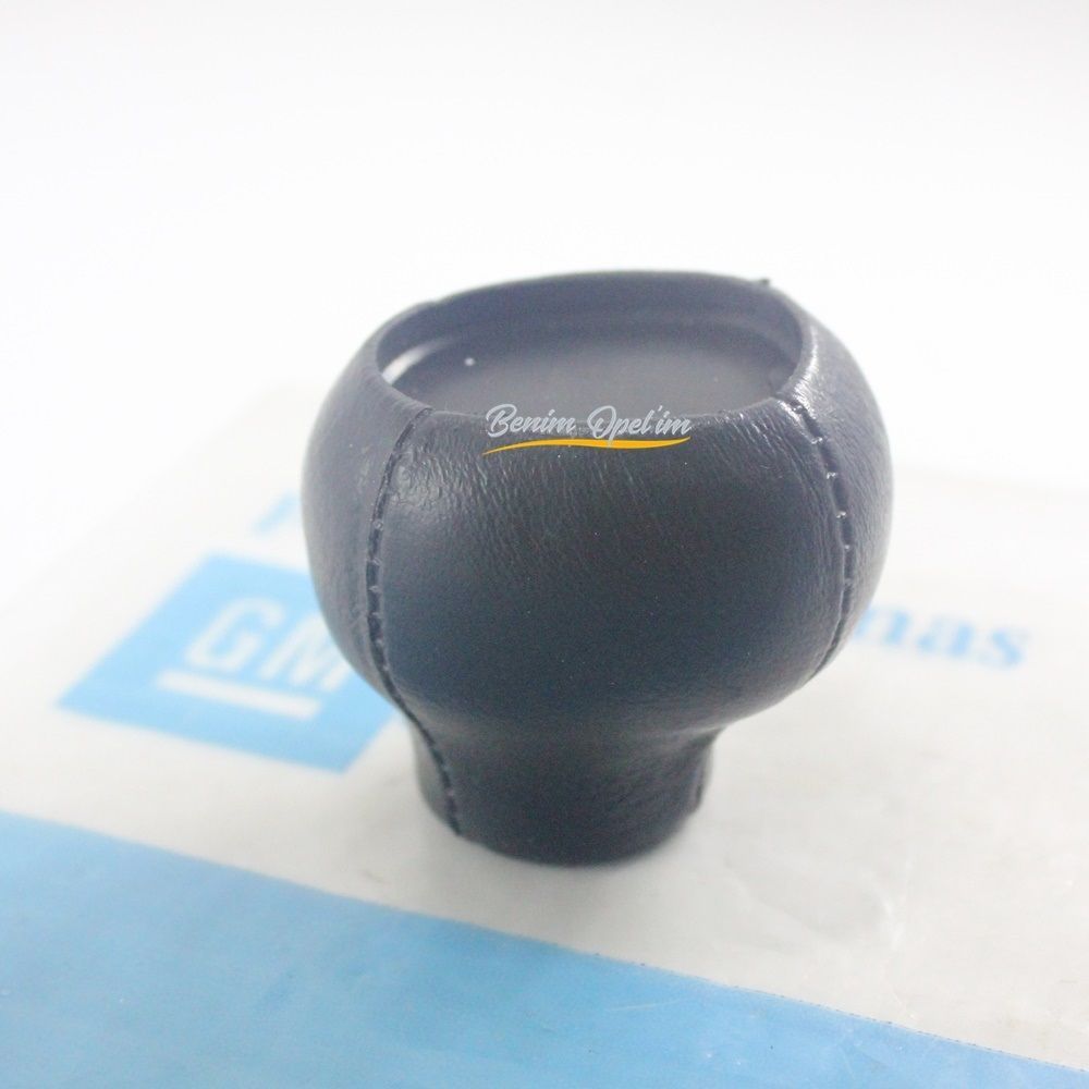 Manual Gear Knob Leather Black Opel Astra F Calibra Corsa B Tigra A Vectra A GM Genuine 5738736 - 90511219 - 90511219