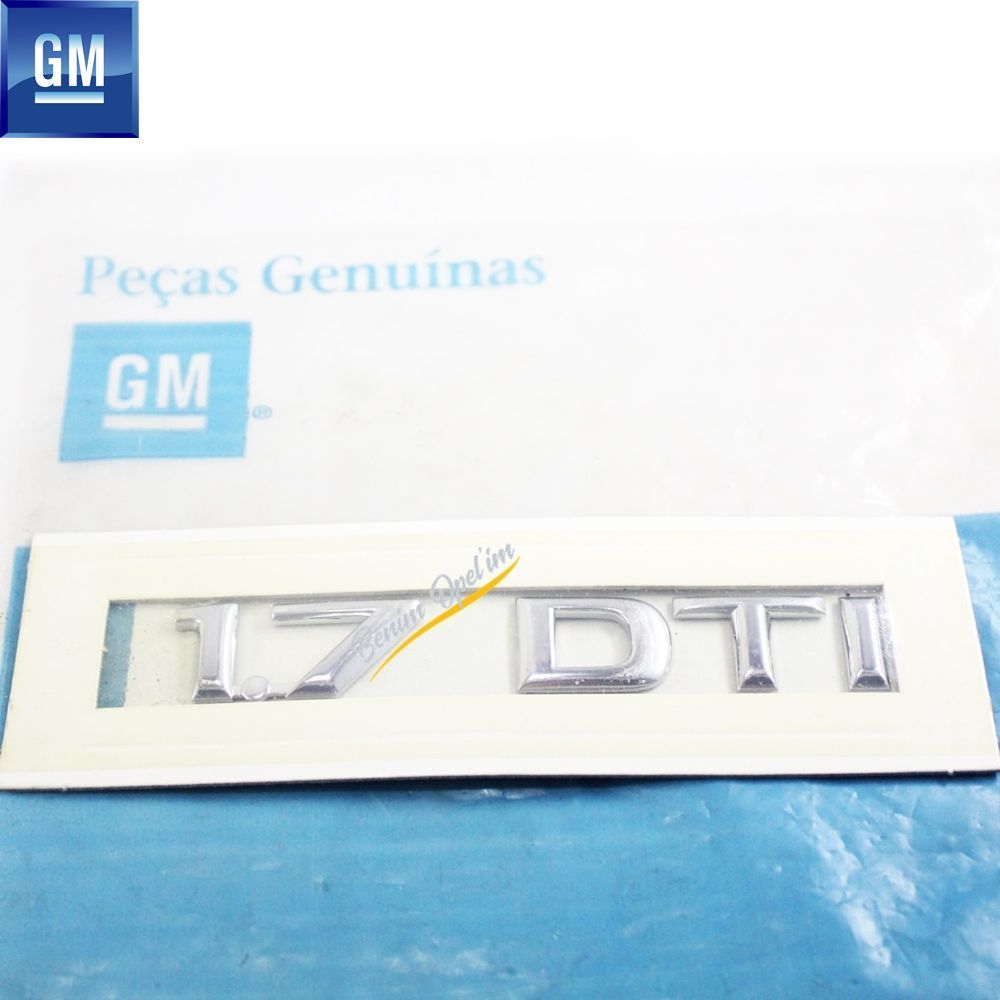 Opel Corsa C, Meriva A Rear Boot 1.7 DTI Lettering Chrome GM Genuine 93174787 - 5177279