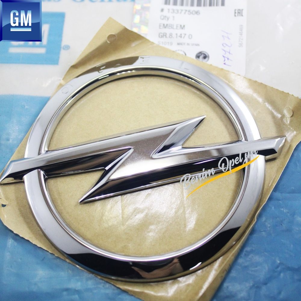 Product Code : 177271 - Opel Astra J Sedan, Corsa D Rear Boot Opel Emblem Chrome GM Genuine 177271 - 13377506