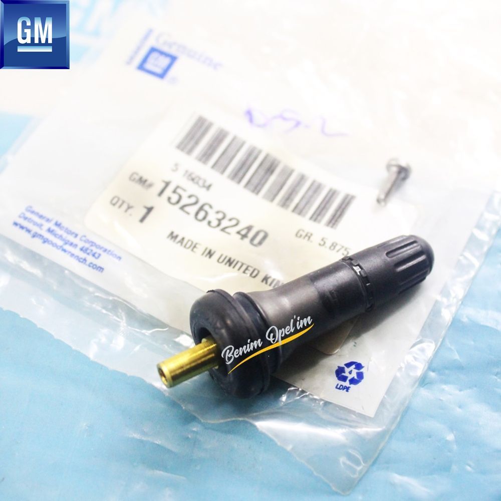 Tyre Pressure Valve Chevrolet Captiva C140 Spark M300 Opel Trax Antara Corsa D/E Meriva B Mokka GM Original 15263240 - 4817873