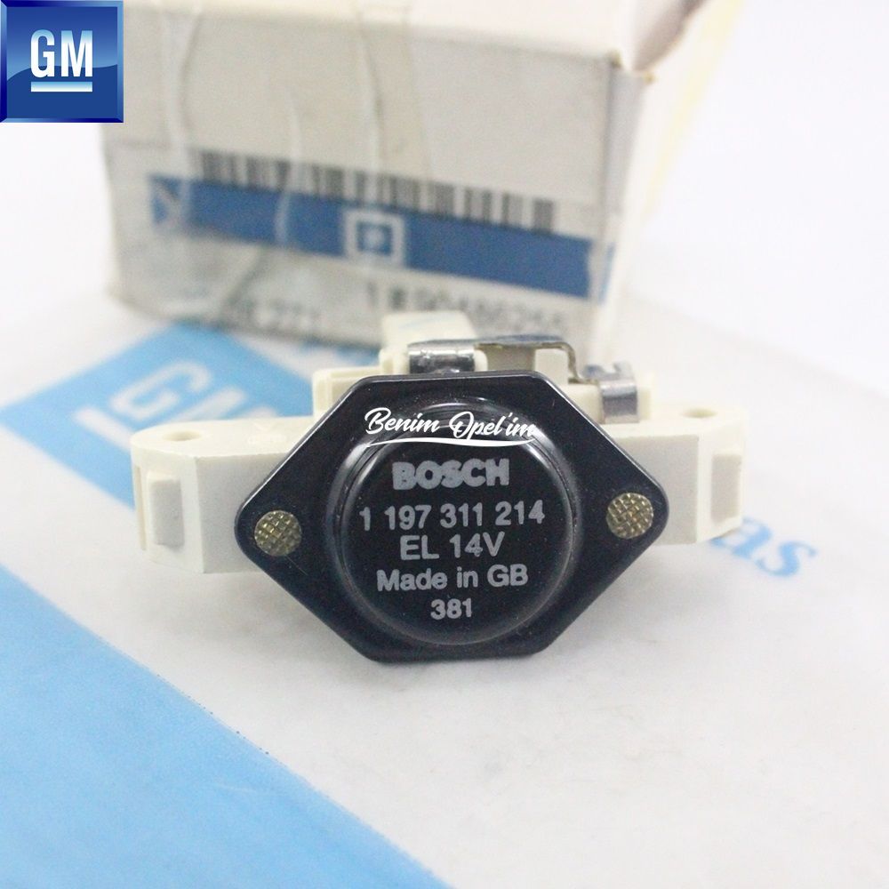 Product Code : 1204271 - Charging Dynamo Regulator Connector 12V100A Opel Astra F, Calibra, Corsa B, Tigra A, Frontera A, Omega B, Vectra A B GM Original 1204271 - 90486255