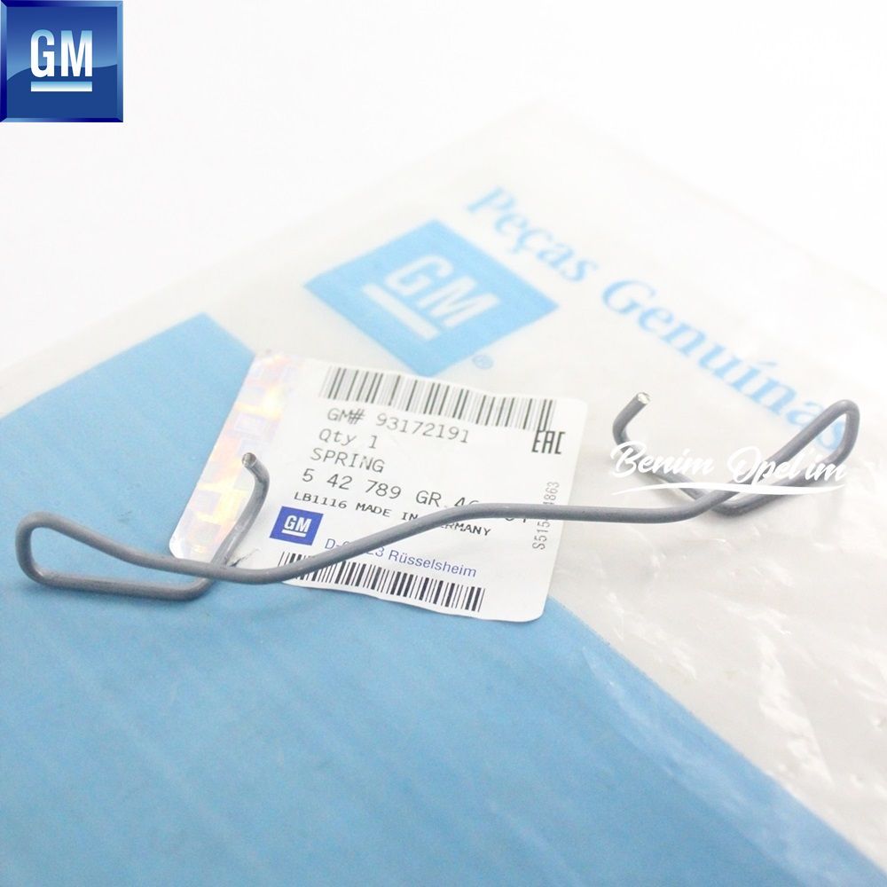 Opel Vectra C Brake Retainer Spring GM Genuine 93172191 - 542789