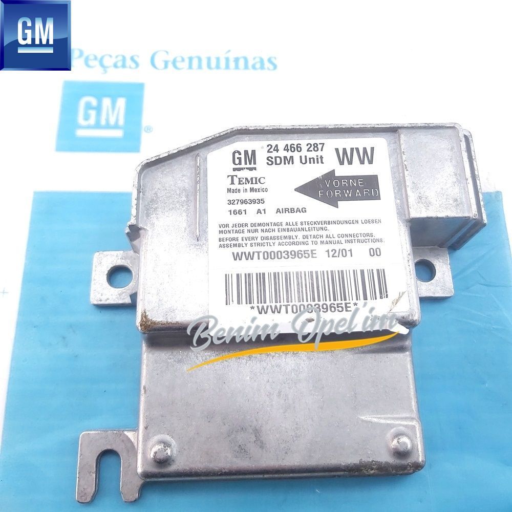 Opel Corsa C Airbag Control Unit (Brain) WW GM Genuine 1232171 - 93191437