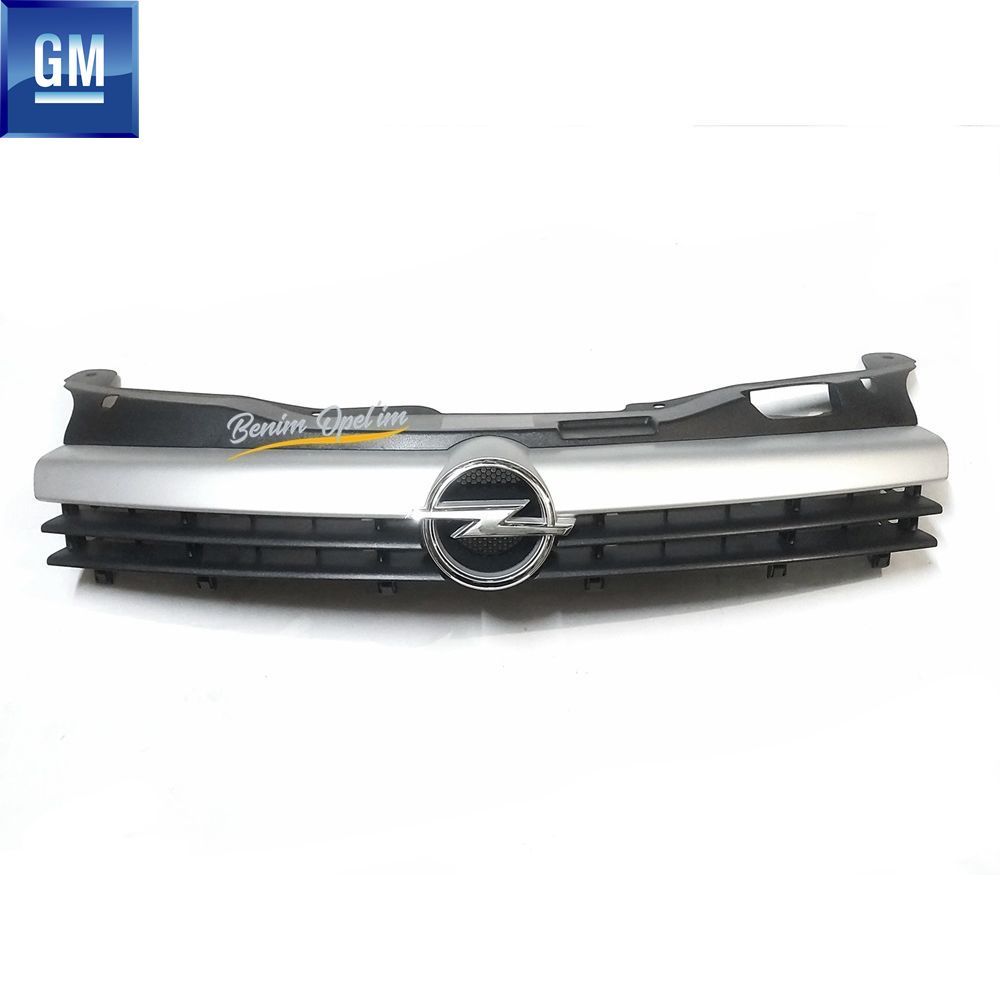 Product Code : 1320138 - Opel Astra H Front Radiator Louver Matte Silver Opel Emblem GM Genuine 1320138 - 13190983 - 13190983