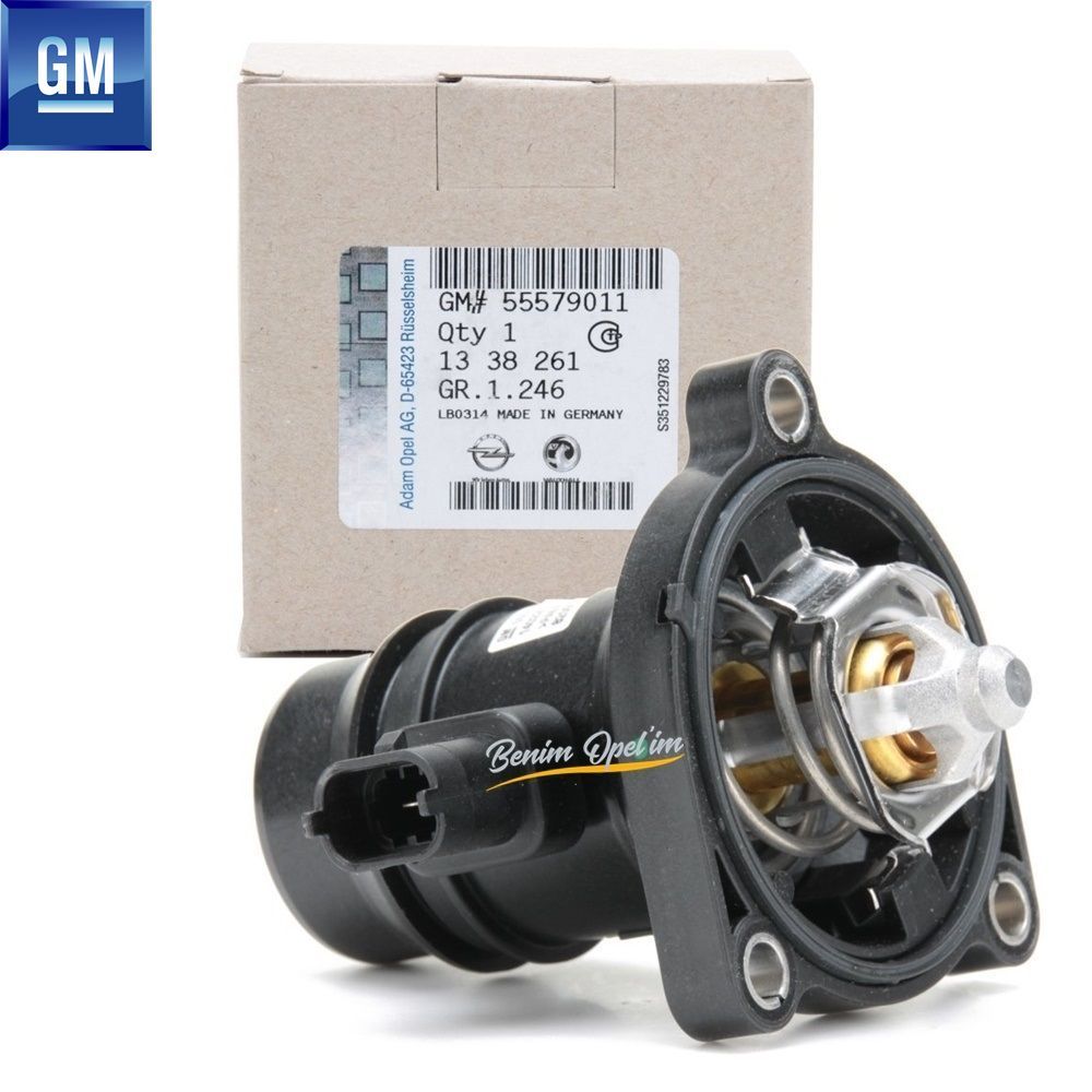 Thermostat Complete Opel Astra J, Corsa D, Corsa E, Meriva B, Chevrolet Aveo, Cruze A12XEL A12XER A14XEl A14XER B14XER B12D1 F14D4 F16 GM Genuine 1338379 - 25200454