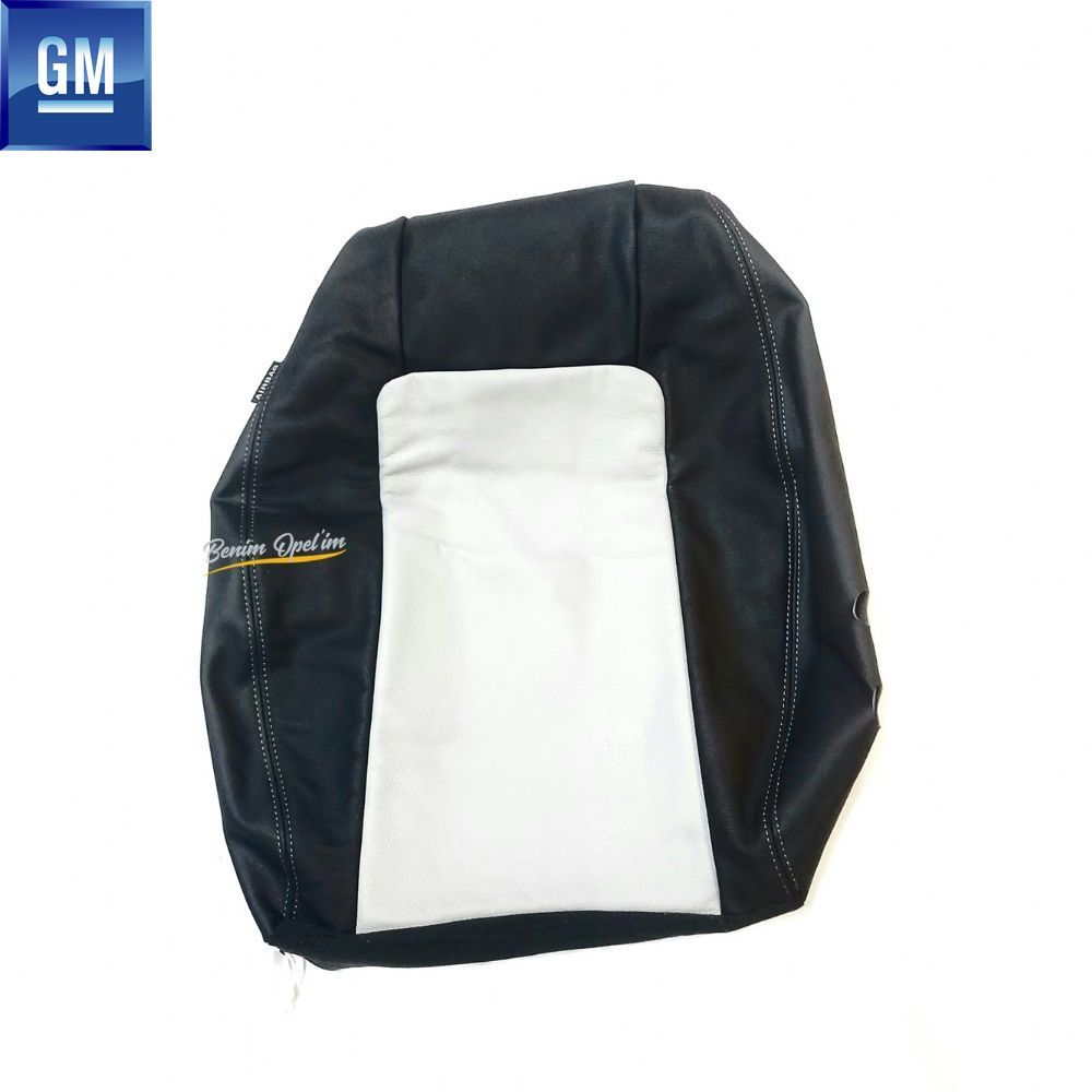 Chevrolet Captiva C140 Right Front Seat Backrest Cover New Cream Black Semi Leather (Upholstery) GM Genuine 95464119