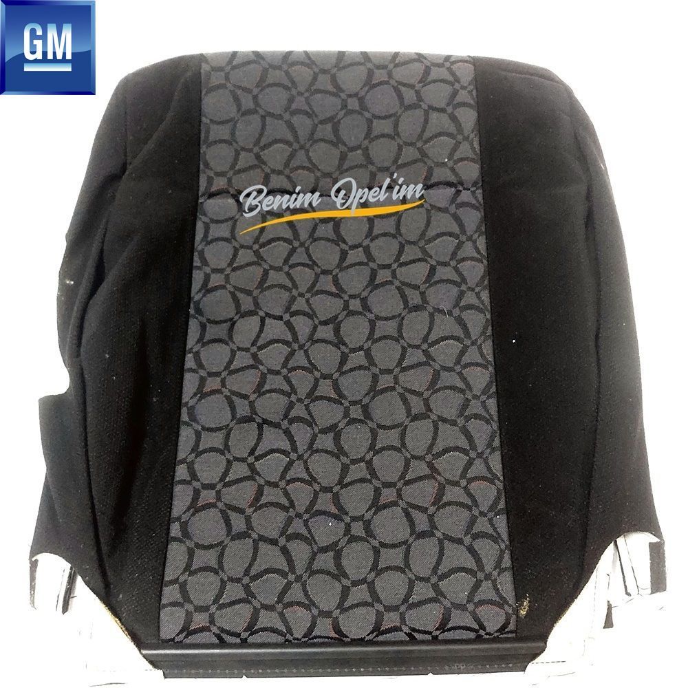 Opel Astra G Right Front Seat Backrest Cover Patterned Smoked (Upholstery) XXQD GM Genuine 2259882 - 9124161