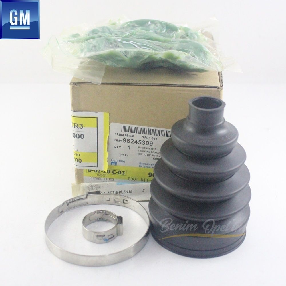 Chevrolet Aveo, Kalos, Spark Outer Axle Boot Clamp And Grease B12S GM Original 96245309