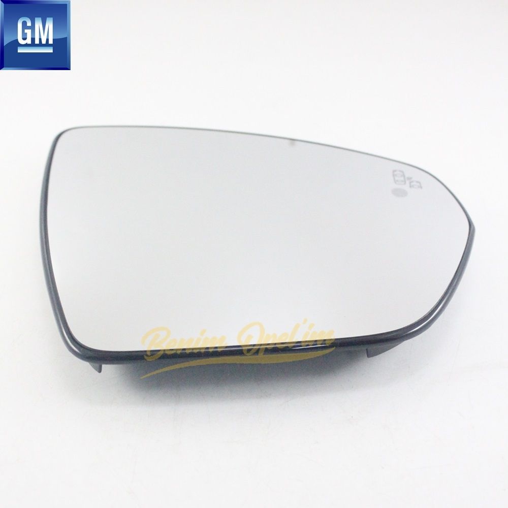 GM Original For Opel Grandland Right Outside Rear View Mirror Glass Blind Spot Alarm 95525501