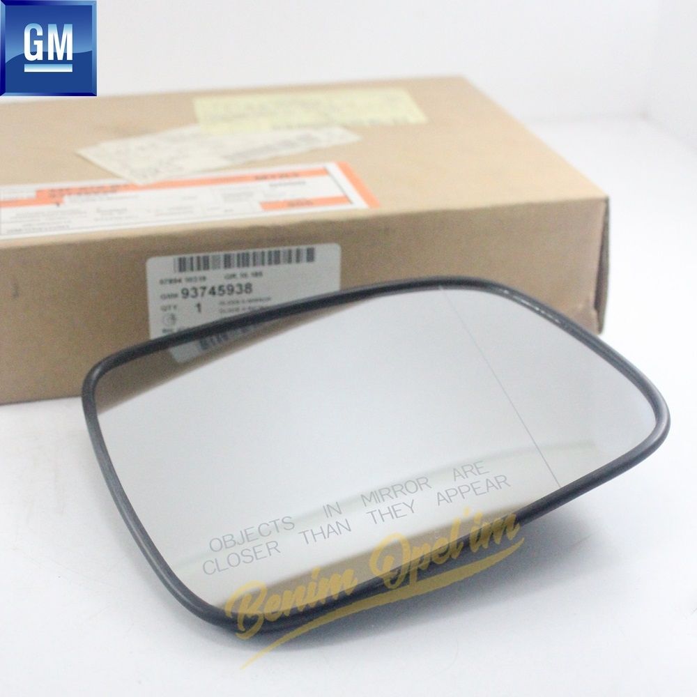 Chevrolet Lacetti Right Outside Rear View Mirror Glass GM Genuine 93745938