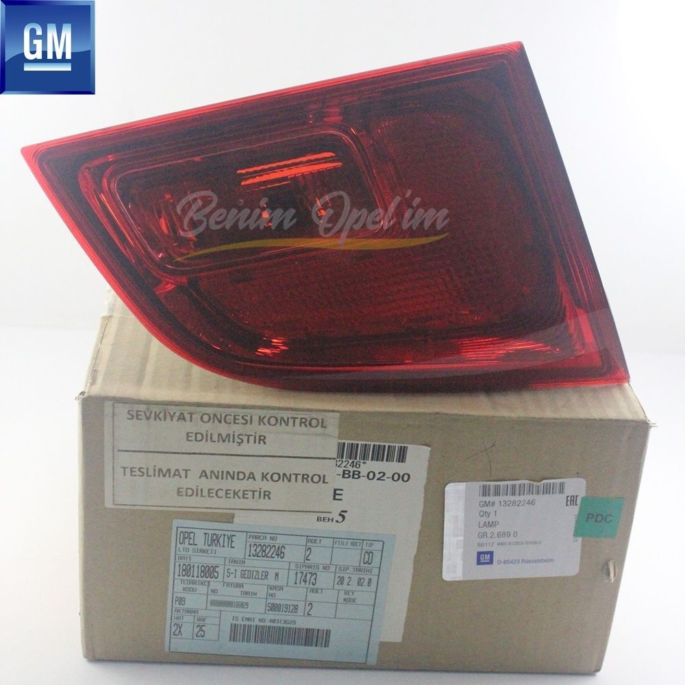 Opel Astra J Sports Tourer Stop Lamp Interior Left GM Original 13282246 - 1222438