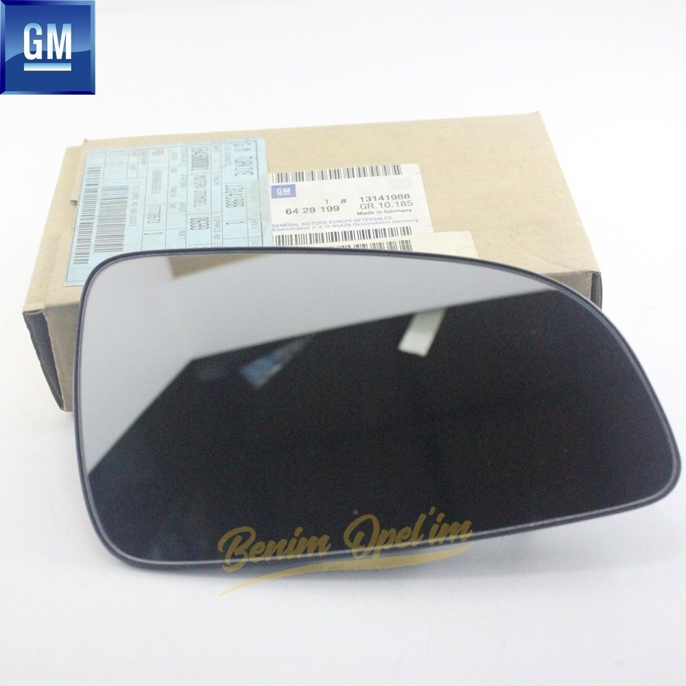 Opel Astra H Right Outside Rear View Mirror Glass Convex GM Genuine 13141988 - 6428199