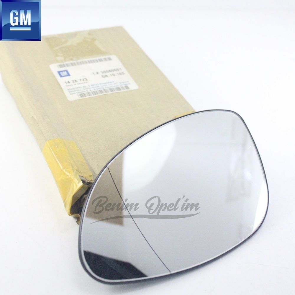 Opel Vectra B GL Gls Left Exterior Rear View Mirror Glass Wide Angle Cover GM Genuine 1428723 - 90569691 - 90569691