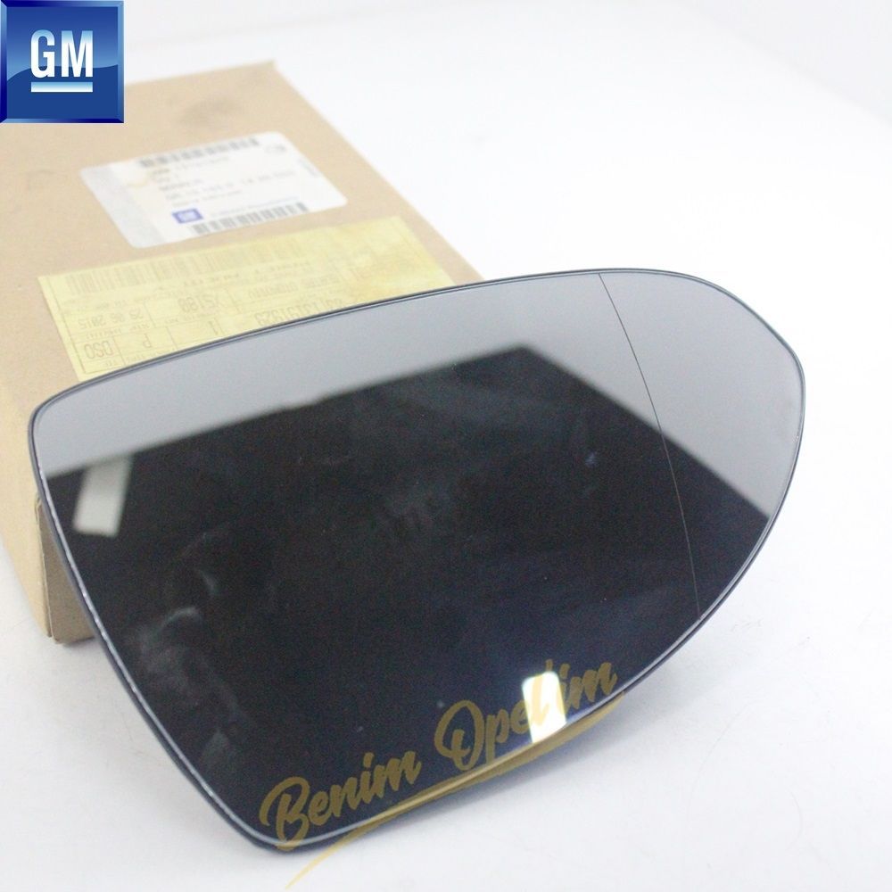 Opel Corsa D Left Outside Rear View Mirror Glass Unheated Manual GM Original 13191929 - 1426555