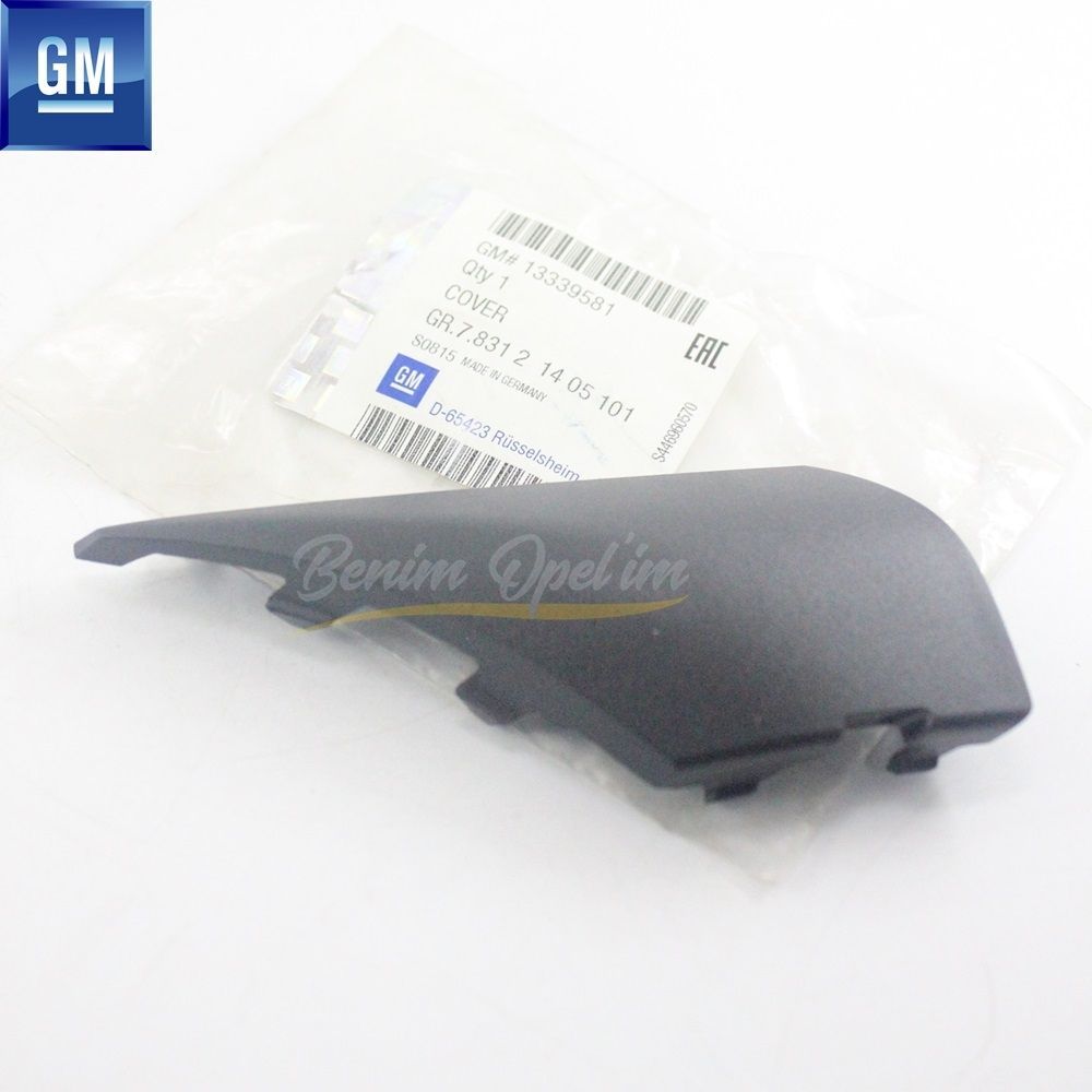 Opel Astra J Front Bumper Towbar Cover Black GM Genuine 1405101 - 13339581